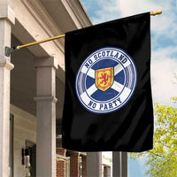 No Scotland No Party Garden Flag Scottish Lion Rampant Crest Vintage Saltire Flag
