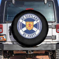 No Scotland No Party Spare Tire Cover Scottish Lion Rampant Crest Vintage Saltire Flag