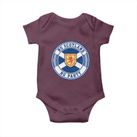 No Scotland No Party Baby Onesie Scottish Lion Rampant Crest Vintage Saltire Flag
