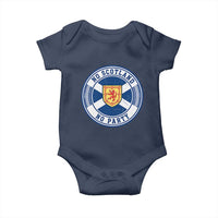 No Scotland No Party Baby Onesie Scottish Lion Rampant Crest Vintage Saltire Flag