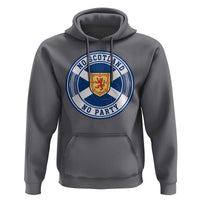No Scotland No Party Hoodie Scottish Lion Rampant Crest Vintage Saltire Flag