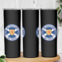 No Scotland No Party Skinny Tumbler Scottish Lion Rampant Crest Vintage Saltire Flag