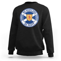 No Scotland No Party Sweatshirt Scottish Lion Rampant Crest Vintage Saltire Flag