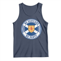 No Scotland No Party Tank Top Scottish Lion Rampant Crest Vintage Saltire Flag