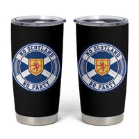 No Scotland No Party Tumbler Cup Scottish Lion Rampant Crest Vintage Saltire Flag