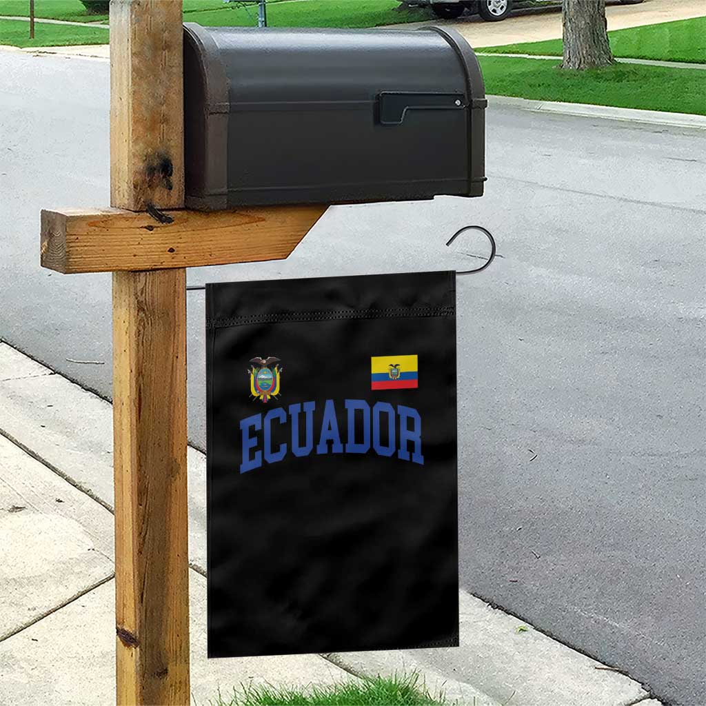 Ecuador Vintage Throwback Soccer Jersey Style Garden Flag Ecuadorian Hispanic Heritage