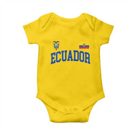 Ecuador Vintage Throwback Soccer Jersey Style Baby Onesie Ecuadorian Hispanic Heritage