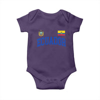 Ecuador Vintage Throwback Soccer Jersey Style Baby Onesie Ecuadorian Hispanic Heritage