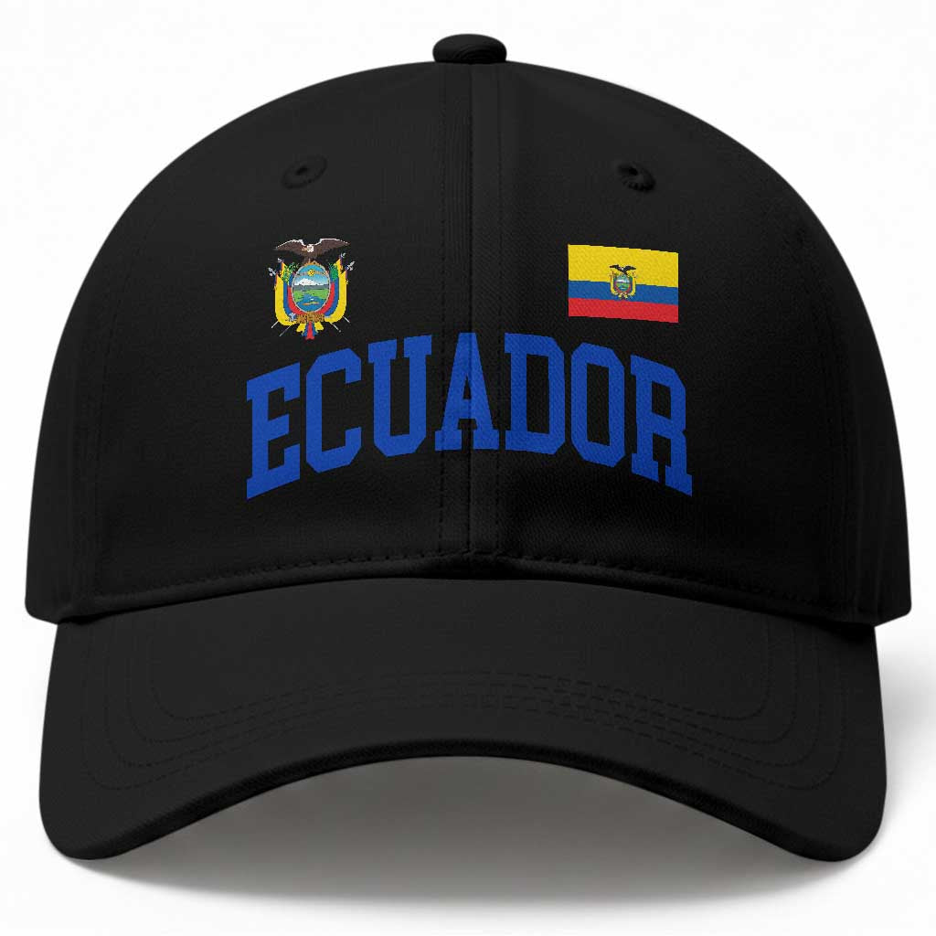 Ecuador Vintage Throwback Soccer Jersey Style Baseball Cap Ecuadorian Hispanic Heritage
