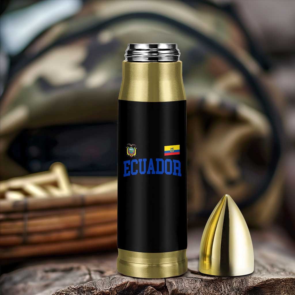 Ecuador Vintage Throwback Soccer Jersey Style Bullet Tumbler Ecuadorian Hispanic Heritage