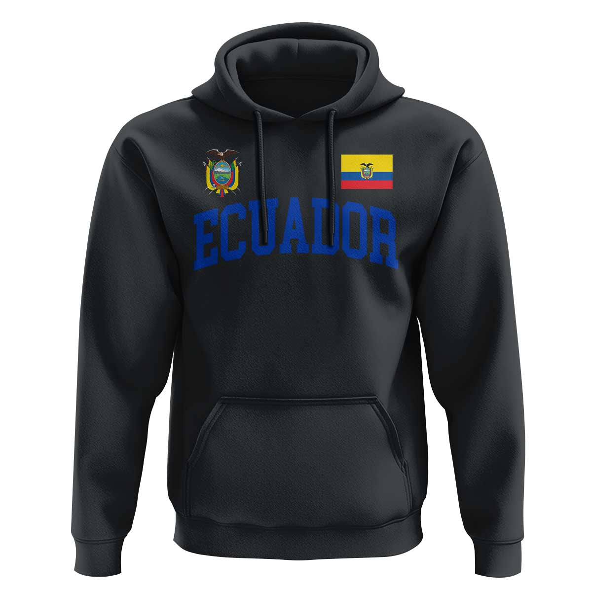Ecuador Vintage Throwback Soccer Jersey Style Hoodie Ecuadorian Hispanic Heritage