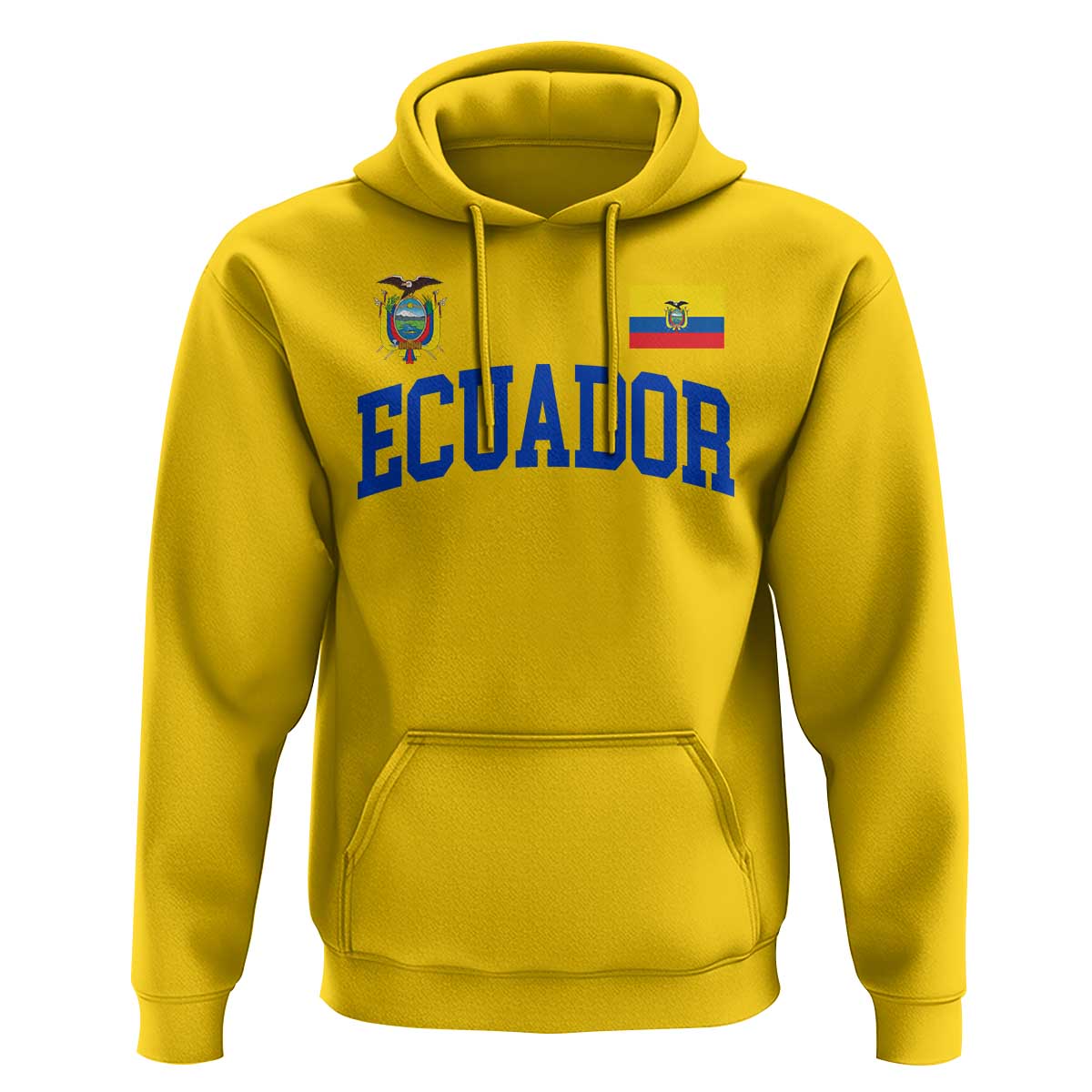 Ecuador Vintage Throwback Soccer Jersey Style Hoodie Ecuadorian Hispanic Heritage