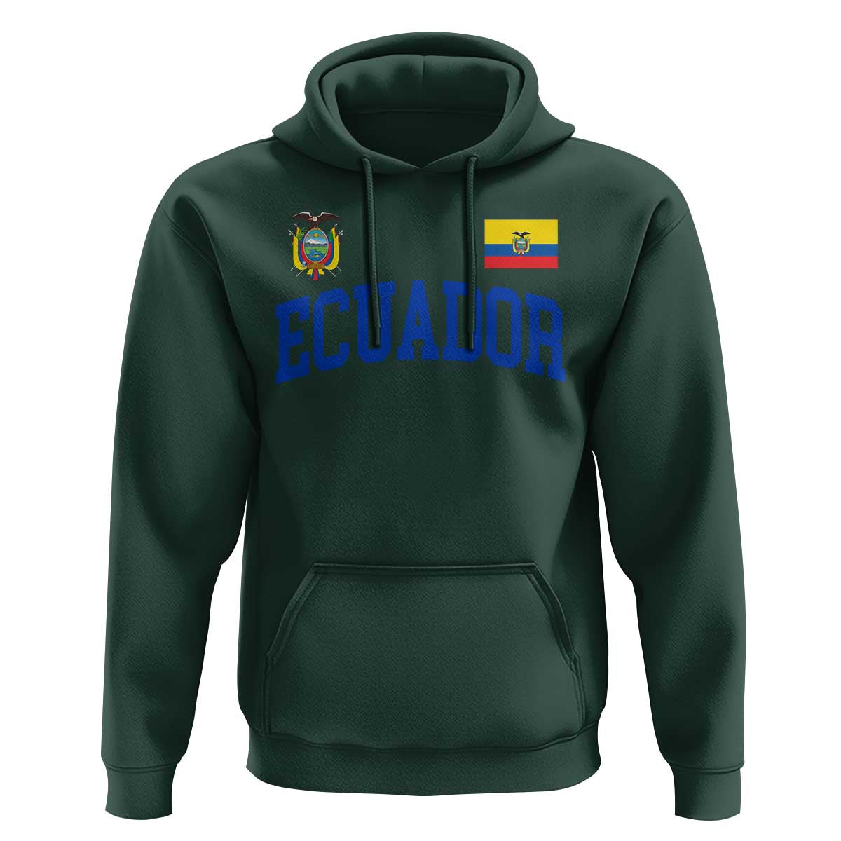 Ecuador Vintage Throwback Soccer Jersey Style Hoodie Ecuadorian Hispanic Heritage
