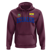 Ecuador Vintage Throwback Soccer Jersey Style Hoodie Ecuadorian Hispanic Heritage