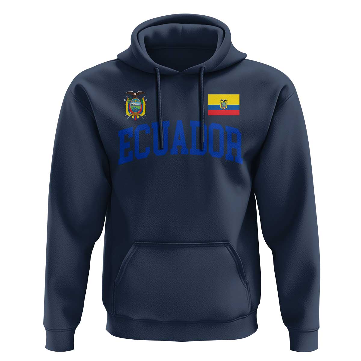 Ecuador Vintage Throwback Soccer Jersey Style Hoodie Ecuadorian Hispanic Heritage
