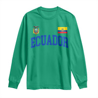 Ecuador Vintage Throwback Soccer Jersey Style Long Sleeve Shirt Ecuadorian Hispanic Heritage