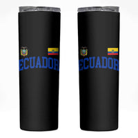 Ecuador Vintage Throwback Soccer Jersey Style Skinny Tumbler Ecuadorian Hispanic Heritage