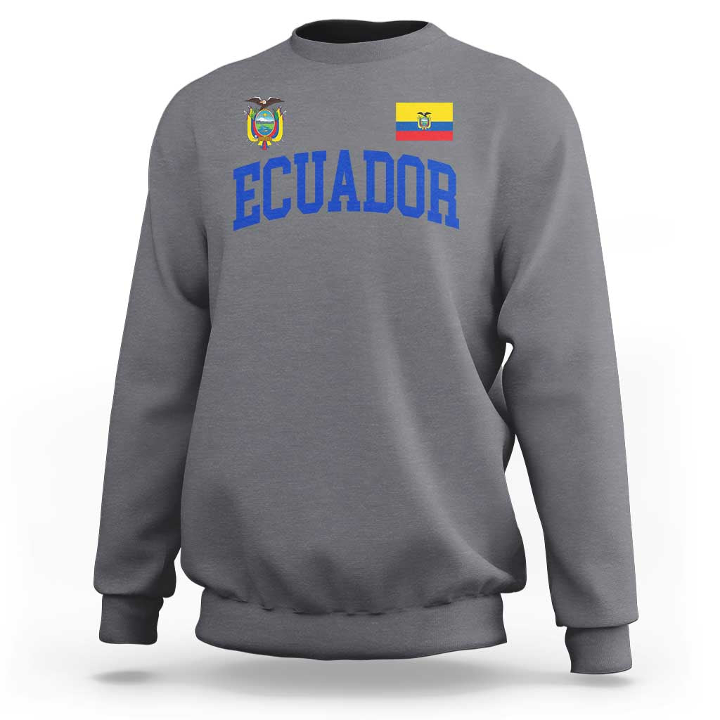 Ecuador Vintage Throwback Soccer Jersey Style Sweatshirt Ecuadorian Hispanic Heritage