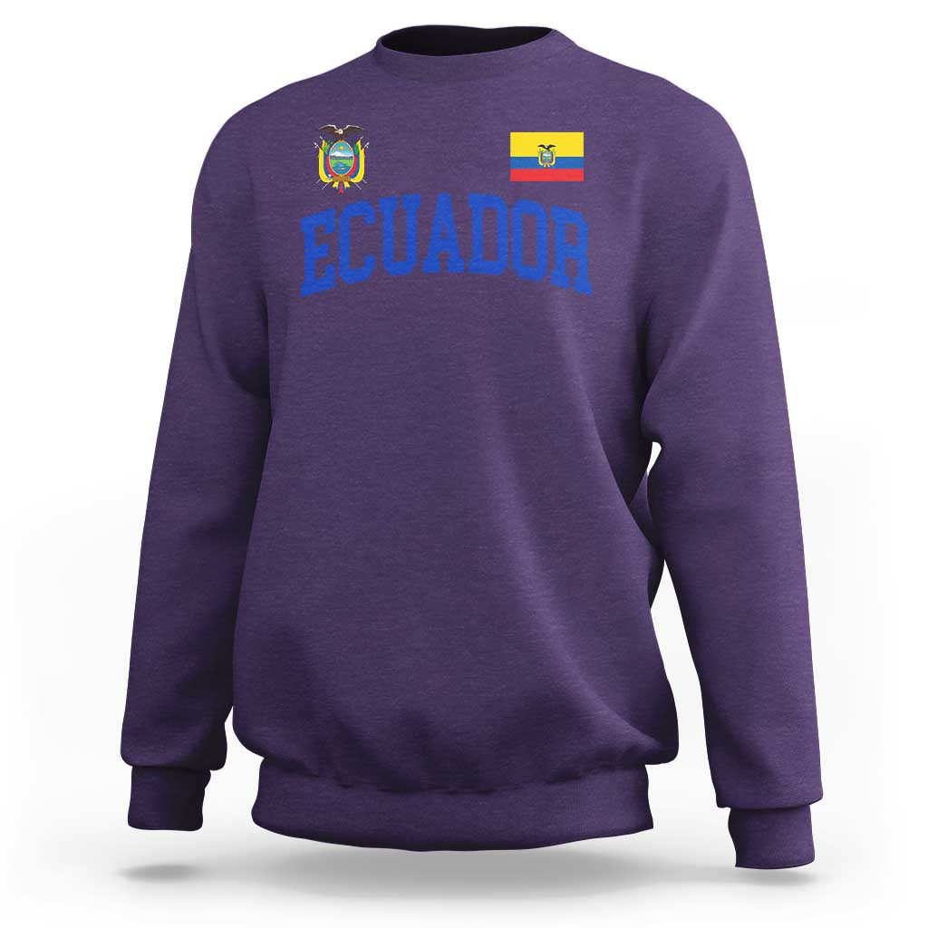 Ecuador Vintage Throwback Soccer Jersey Style Sweatshirt Ecuadorian Hispanic Heritage
