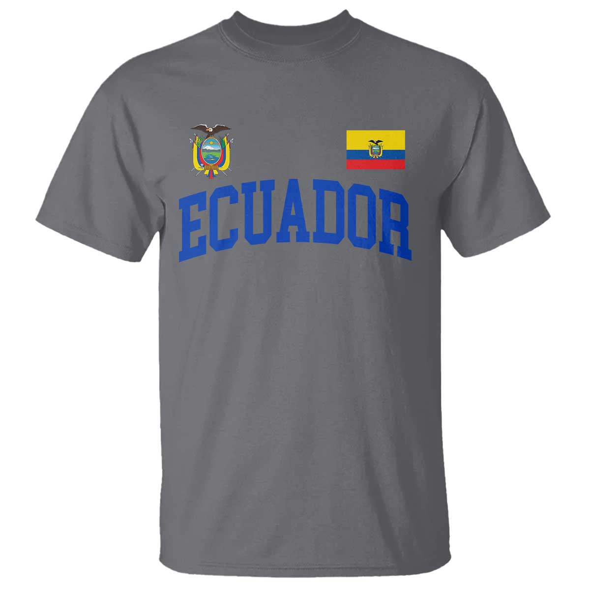 Ecuador Vintage Throwback Soccer Jersey Style T Shirt Ecuadorian Hispanic Heritage