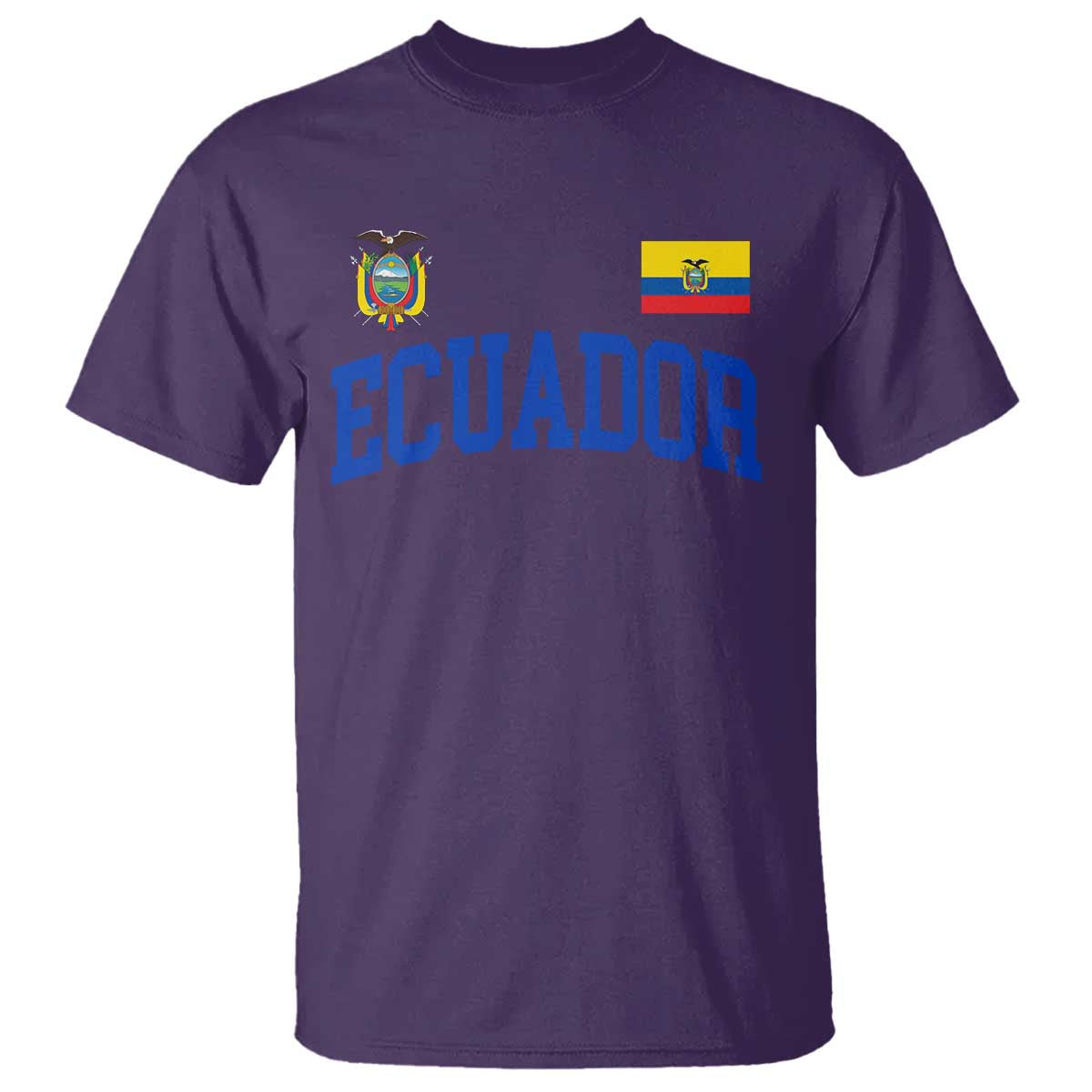 Ecuador Vintage Throwback Soccer Jersey Style T Shirt Ecuadorian Hispanic Heritage