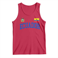 Ecuador Vintage Throwback Soccer Jersey Style Tank Top Ecuadorian Hispanic Heritage
