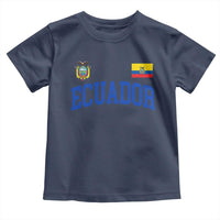 Ecuador Vintage Throwback Soccer Jersey Style Toddler T Shirt Ecuadorian Hispanic Heritage