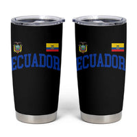 Ecuador Vintage Throwback Soccer Jersey Style Tumbler Cup Ecuadorian Hispanic Heritage