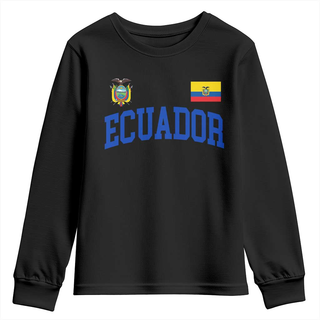 Ecuador Vintage Throwback Soccer Jersey Style Youth Sweatshirt Ecuadorian Hispanic Heritage