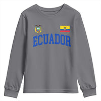Ecuador Vintage Throwback Soccer Jersey Style Youth Sweatshirt Ecuadorian Hispanic Heritage
