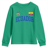 Ecuador Vintage Throwback Soccer Jersey Style Youth Sweatshirt Ecuadorian Hispanic Heritage