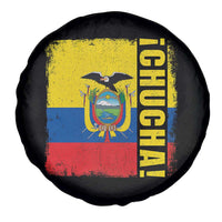 Chucha Funny Ecuadorian Slang Vintage Ecuador Flag Spare Tire Cover