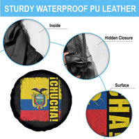 Chucha Funny Ecuadorian Slang Vintage Ecuador Flag Spare Tire Cover