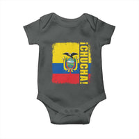 Chucha Funny Ecuadorian Slang Vintage Ecuador Flag Baby Onesie
