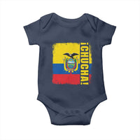 Chucha Funny Ecuadorian Slang Vintage Ecuador Flag Baby Onesie