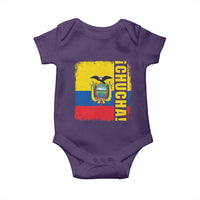 Chucha Funny Ecuadorian Slang Vintage Ecuador Flag Baby Onesie