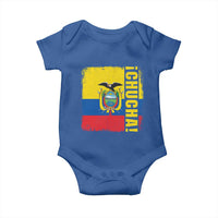 Chucha Funny Ecuadorian Slang Vintage Ecuador Flag Baby Onesie