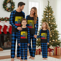 Chucha Funny Ecuadorian Slang Vintage Ecuador Flag Plaid Pajama Set