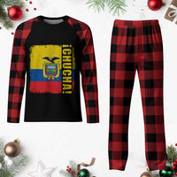 Chucha Funny Ecuadorian Slang Vintage Ecuador Flag Plaid Pajama Set