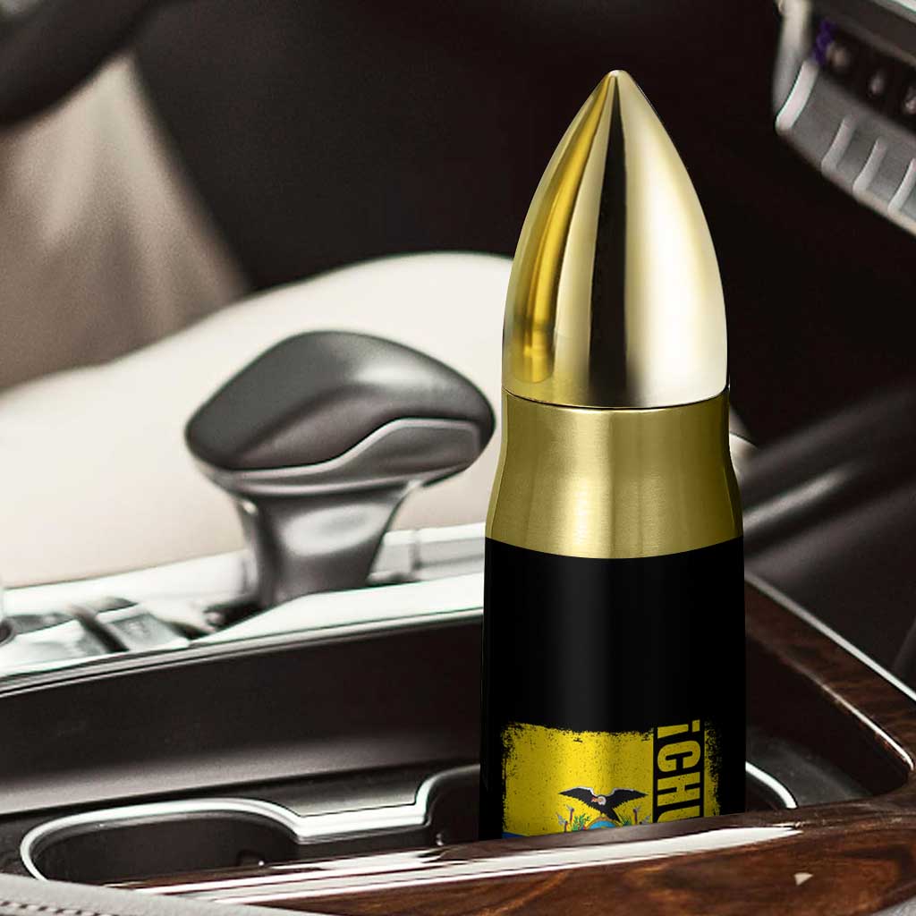 Chucha Funny Ecuadorian Slang Vintage Ecuador Flag Bullet Tumbler