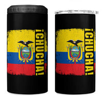 Chucha Funny Ecuadorian Slang Vintage Ecuador Flag 4 in 1 Can Cooler Tumbler