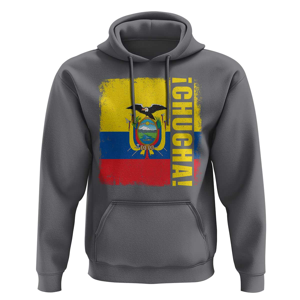 Chucha Funny Ecuadorian Slang Vintage Ecuador Flag Hoodie
