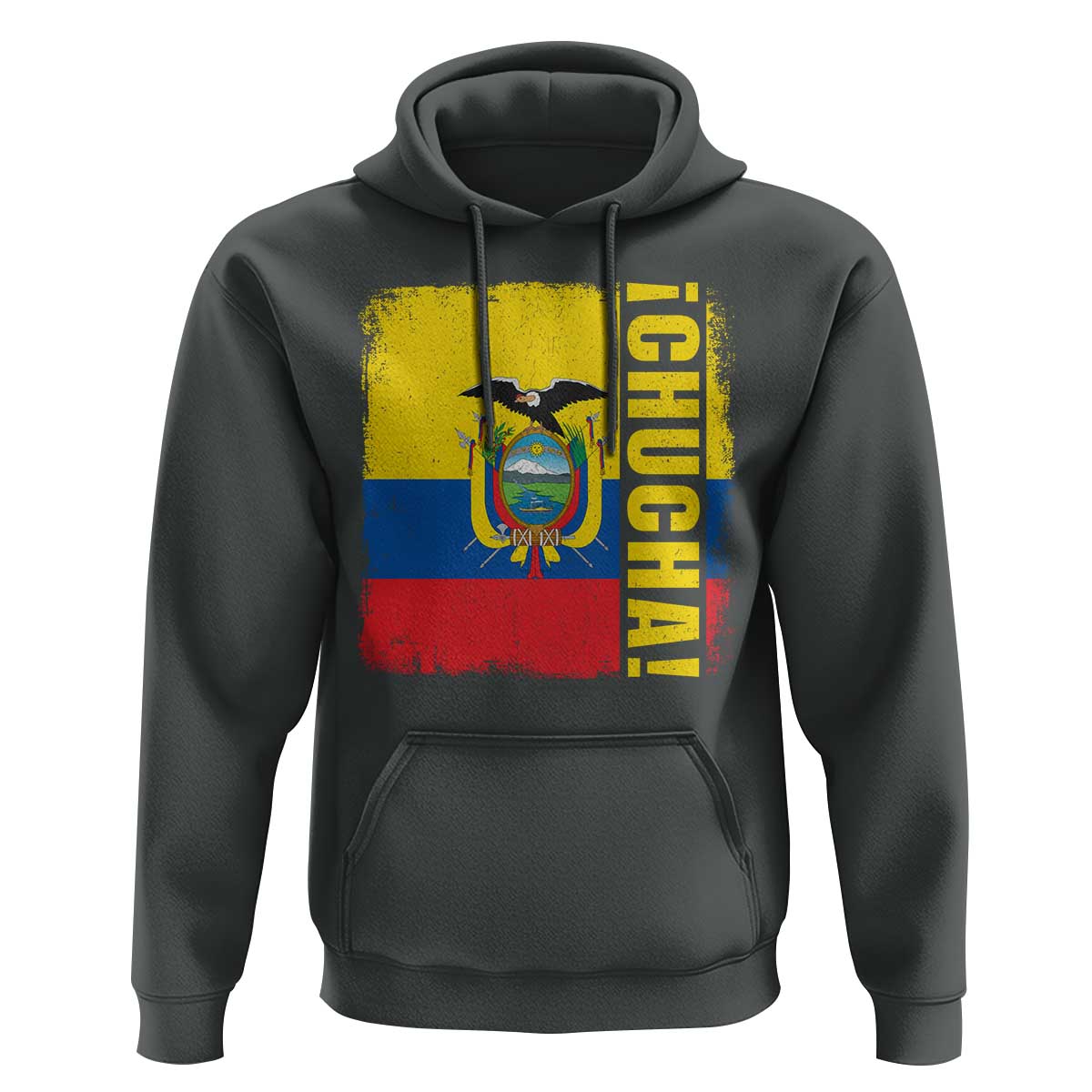 Chucha Funny Ecuadorian Slang Vintage Ecuador Flag Hoodie