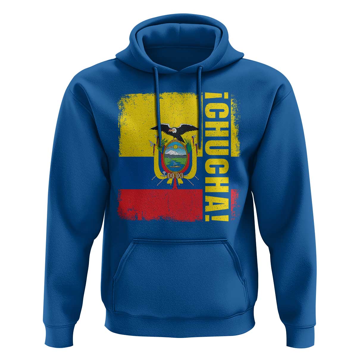 Chucha Funny Ecuadorian Slang Vintage Ecuador Flag Hoodie