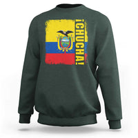 Chucha Funny Ecuadorian Slang Vintage Ecuador Flag Sweatshirt