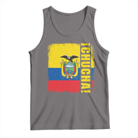 Chucha Funny Ecuadorian Slang Vintage Ecuador Flag Tank Top