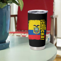 Chucha Funny Ecuadorian Slang Vintage Ecuador Flag Tumbler Cup