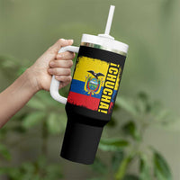Chucha Funny Ecuadorian Slang Vintage Ecuador Flag Tumbler With Handle
