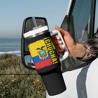 Chucha Funny Ecuadorian Slang Vintage Ecuador Flag Tumbler With Handle
