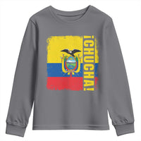 Chucha Funny Ecuadorian Slang Vintage Ecuador Flag Youth Sweatshirt